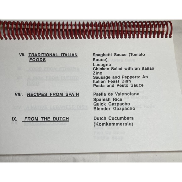 Rare North Dallas High School Multicultural Cookbook English with Translation - Picture 5 of 13